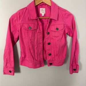 Girls Children’s Place Pink Kids Denim Jacket Size 10